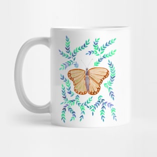 Watercolor Butterfly - Orange Mug